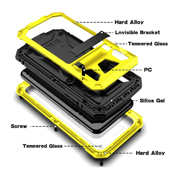 New Full Body Heavy Duty  Kickstand Shock-Resistant Case Bumper Cover For Samsung Galaxy S24 S23 S22 Plus Ultra Series