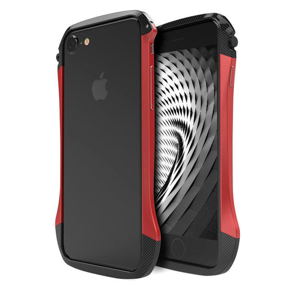 Luxury Metal Frame Case Ultra Thin Bumper Case Hybrid Carbon Fiber Shockproof Cover for iPhone 6 6S 7 7 Plus