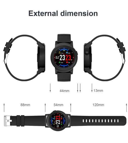 New 1.3' Full HD IPS Circular Screen Band Heart Rate Monitor Sport Mode Fitness Tracker Smart Watch