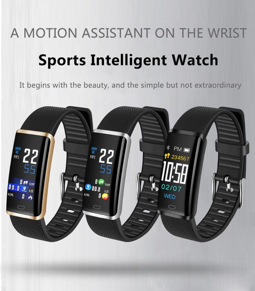 New  IP67 Waterproof Smart Band Remote Control Blood Pressure Heart Rate Monitor Smart Bracelet For iPhone Android