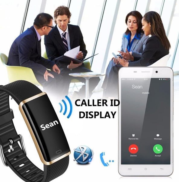 New  IP67 Waterproof Smart Band Remote Control Blood Pressure Heart Rate Monitor Smart Bracelet For iPhone Android