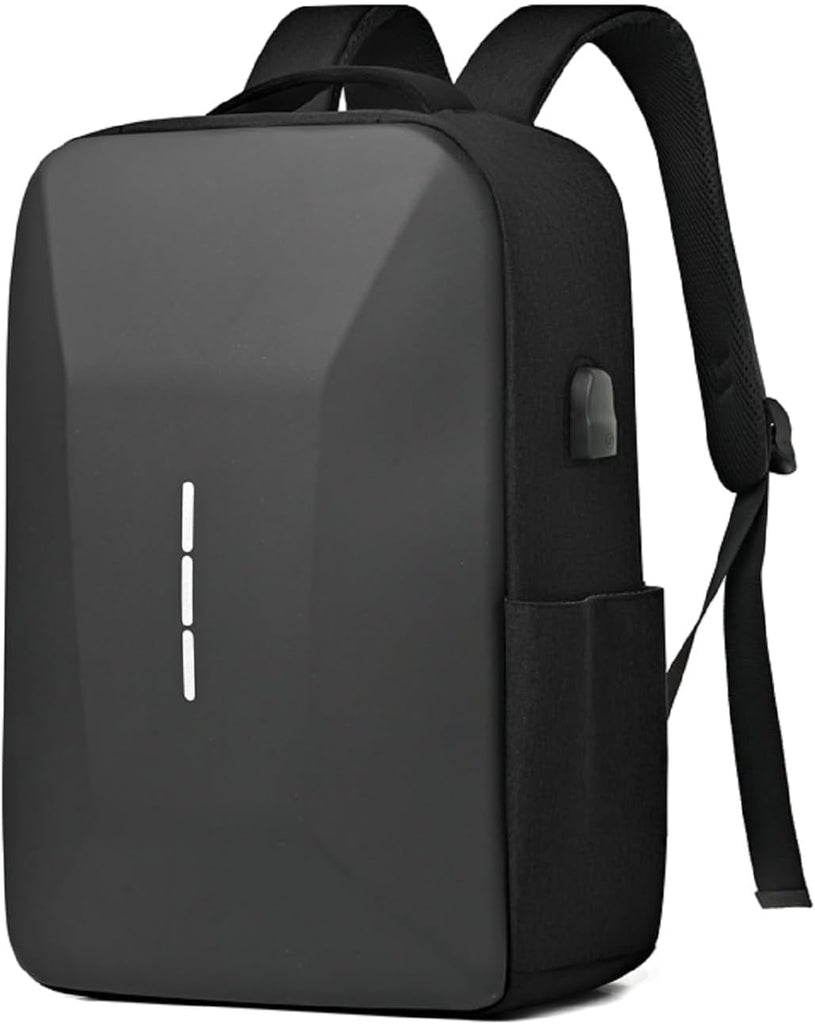 New 15.6 Inch Compact Hard Shell Antitheft Backpack Laptop Bag With USB Port