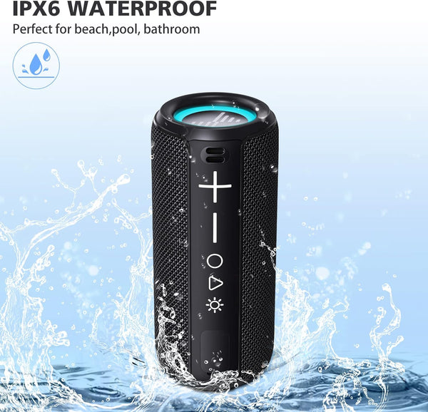 New IPX6 Water-Resistant Outdoor Multifunctional Stereo Speaker With Dynamic Lights