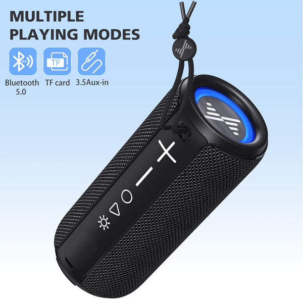 New IPX6 Water-Resistant Outdoor Multifunctional Stereo Speaker With Dynamic Lights