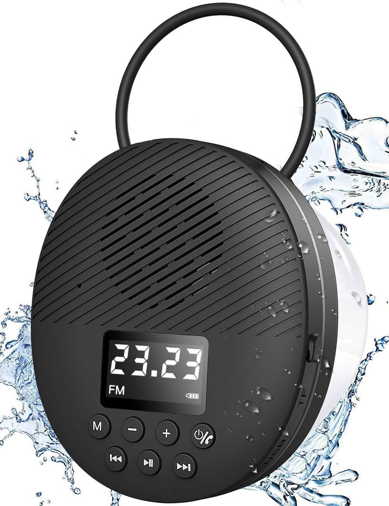 New Super Portable Water-Resistant Wireless Bluetooth Speaker With FM Radio Time Display