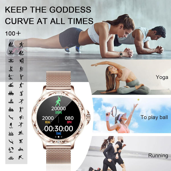 New IP67 Water-Resistant Luxury Fitness Tracker Sport Smart Watch For Android IOS