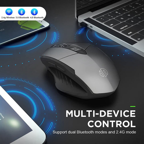 New 2.4GHz Ergonomic Silent Wireless Bluetooth Rechargeable Gaming Mouse For PC Mac Tablets