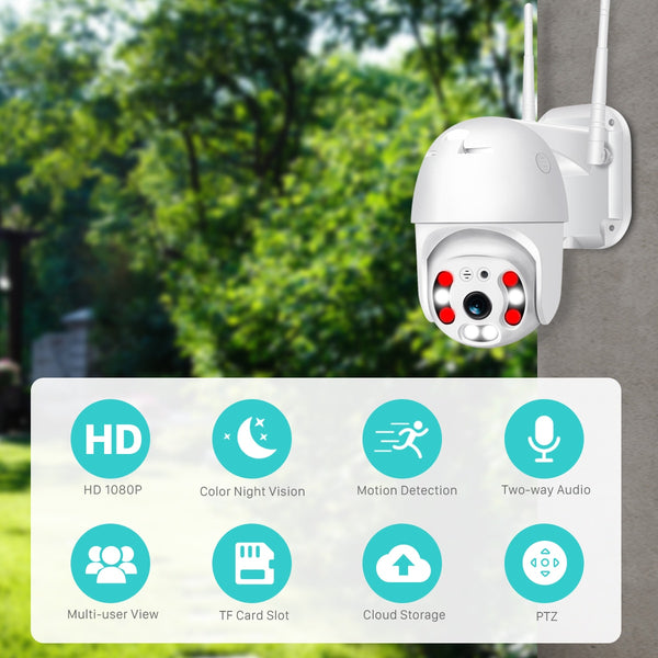 New 1080P Wireless IP Outdoor Surveillance Camera With Two-Way Audio