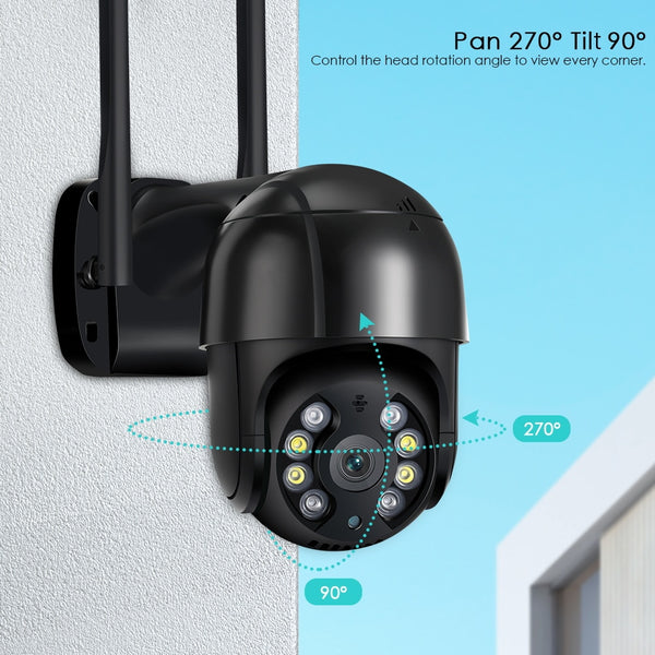 New HD Outdoor Wireless WIFI IP Security CCTV Surveillance Camera With AI Human Detection
