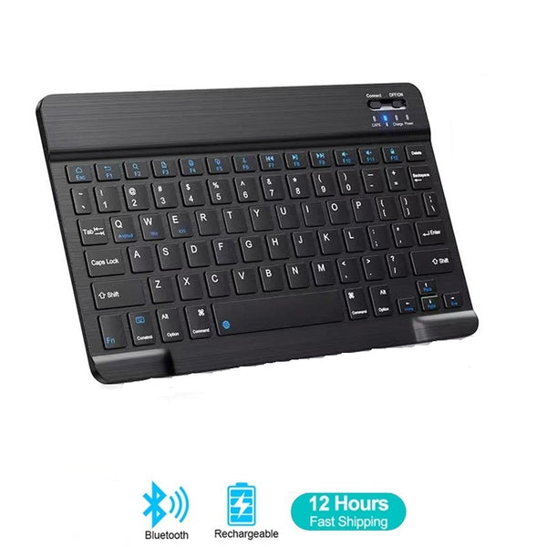New Super Portable Wireless Bluetooth Rechargeable Keyboard For PC Androids IOS