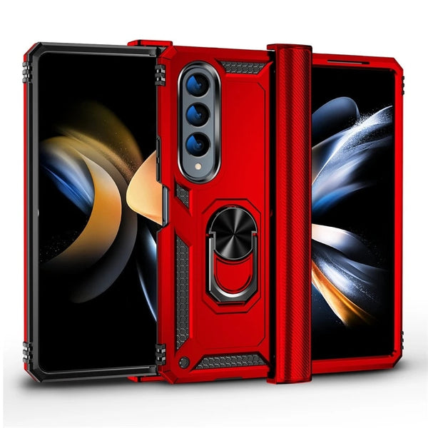 New Magnetic Armor Ring Holder Kickstand Case For Samsung Galaxy Z Fold 4 Series