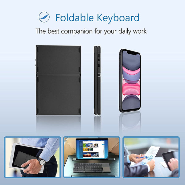 New Super Portable Foldable Mini Keyboard With Touchpad For PC Mac Android IOS Tablets