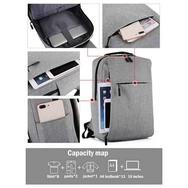New Smart Multifunctional 15.6 Inch Laptop Bag Travel Backpack With USB Port