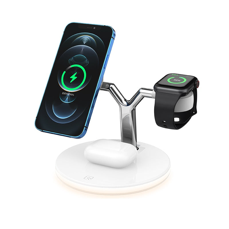 New Super Compact 3-in-1 Magnetic Wireless Fast Charger For iPhones Airpods Apple Watch