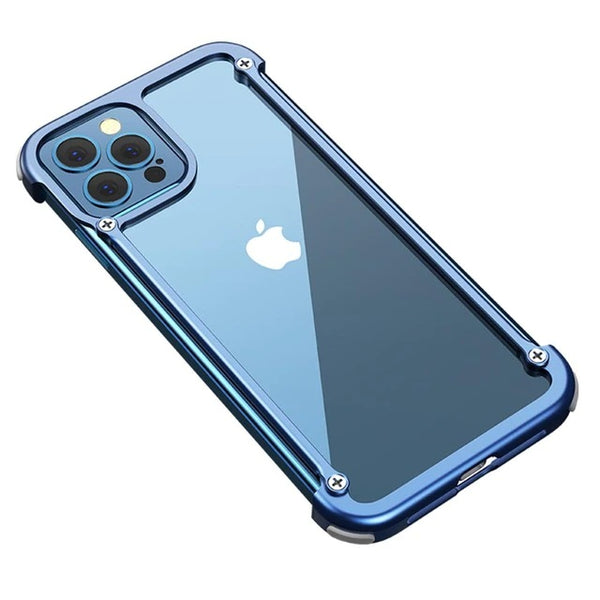 New Aluminum Metallic Protective Frame Compact Slim Bumper Case For iPhone 14 12 11 Pro Max Series