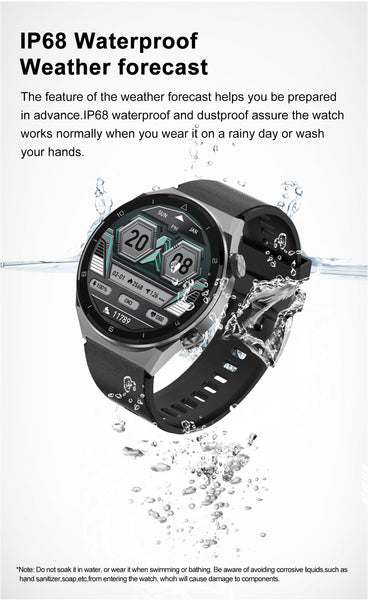 New IP68 Water-Resistant Fitness Tracker Bluetooth Sports Smart Watch For Android IOS