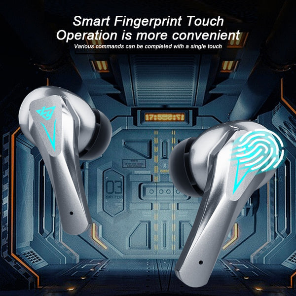 New Mechanical Style True Wireless Bluetooth 5.3 Noise-Cancelling Stereo Gaming Headphones Sports Earbuds With Microphone