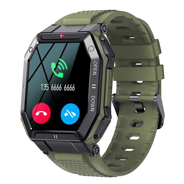 New Military-Styled Outdoor Rugged Bluetooth Sports Fitness Tracker Smartwatch For Android IOS