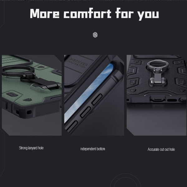 New Rugged Protective Ring Holder Kickstand Case Bumper For Samsung Galaxy S23 Ultra
