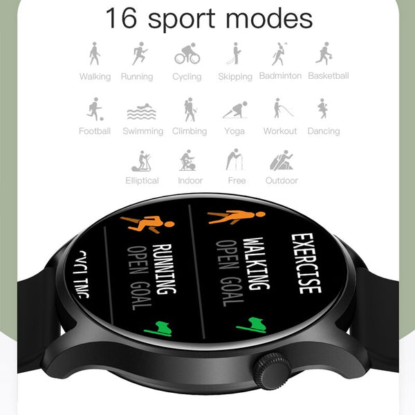 New Full Touch Screen Multisport Bluetooth Fitness Tracker Smart Watch For Android IOS