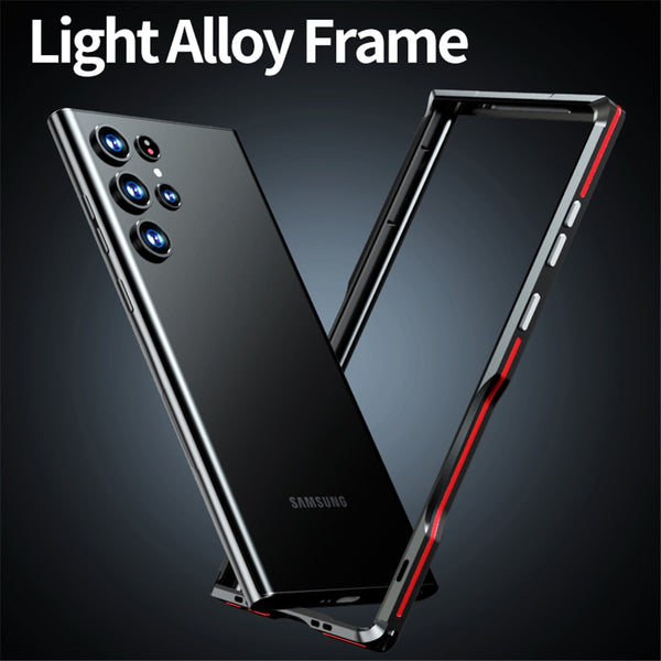 New Super Slim Protective Metallic Frame Case Shell For Samsung Galaxy S23 S22 Ultra Series