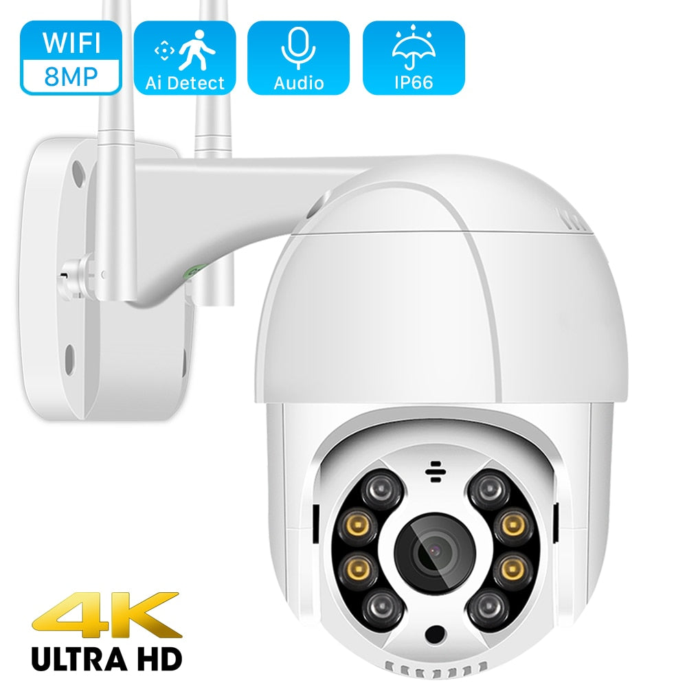 New HD 1080P 4K Wireless Night Vision Outdoor Surveillance WIFI IP Camera For Windows PC, Android IOS Phone and Tablets
