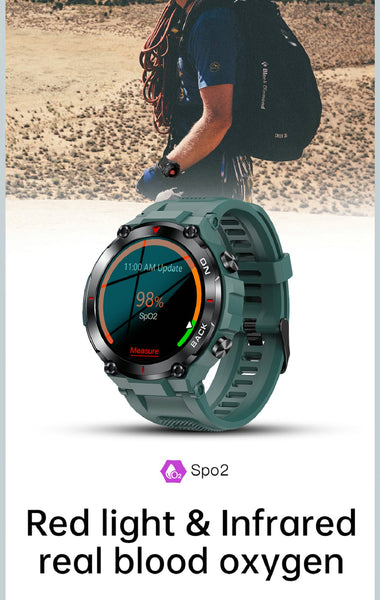 New Rugged Outdoor Multisport Fitness Tracker Sport Smartwatch With Long Standby For Android IOS