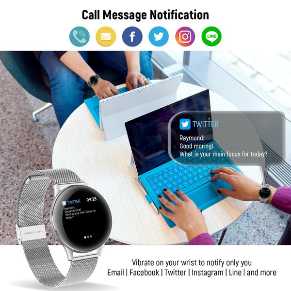 New Ultra Slim Fitness Tracker Multisport Smart Watch Bracelet For Android IOS