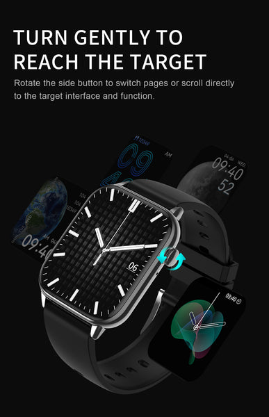 New 1.9 Inch Touch Screen Professional Waterproof Multisport Fitness Tracker Smart Watch For Android IOS