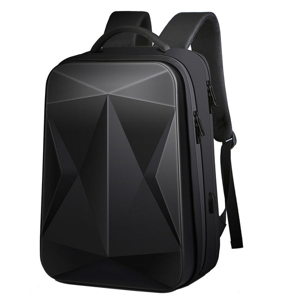 New 17.3 Inch Super Compact Hard Shell Water Resistant Travel Backpack Laptop Bag With USB Port
