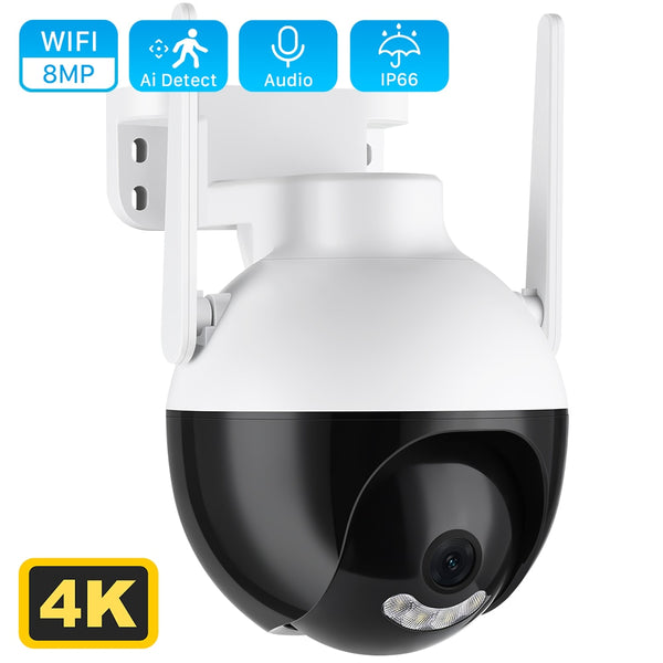 New 8MP Outdoor Surveillance Night Vision Security Camera With AI Human Detection
