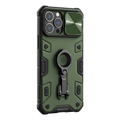 New Rugged Protective Armor Bumper Case With Camera Cover Ring Holder Kickstand For iPhone 14 Pro Max Series
