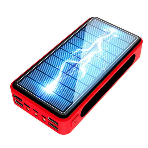 New High Capacity 80000mAh Wireless Portable Power Bank External Battery With Fast Charging LED Light For Travel Camping