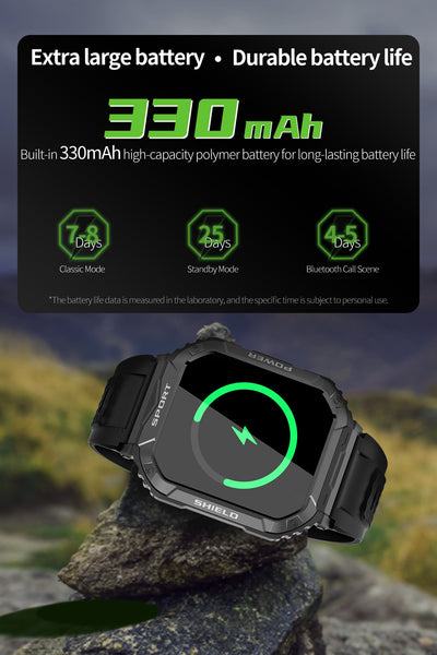 New Impact-Resistant Outdoor Multisport Fitness Tracker Smart Watch For Android IOS