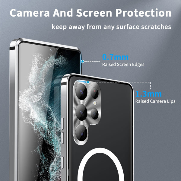New Ultra Thin Metallic Alloy Protective Cover Case Bumper For Samsung Galaxy S23 S22 S21 Plus Ultra Series