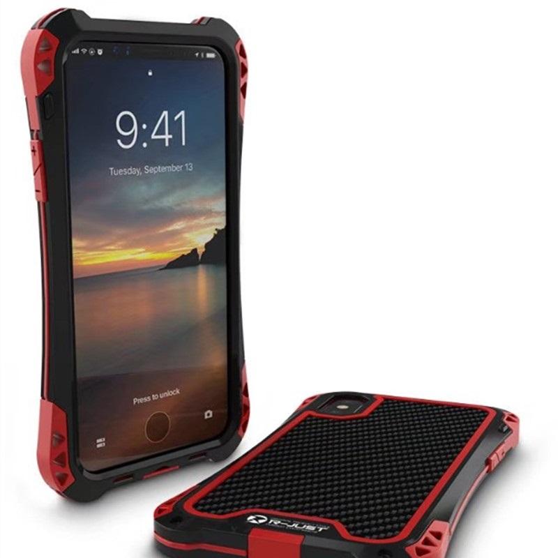 New Carbon Fiber Suited Outdoor Shockproof Alloy Case Cover for iPhone