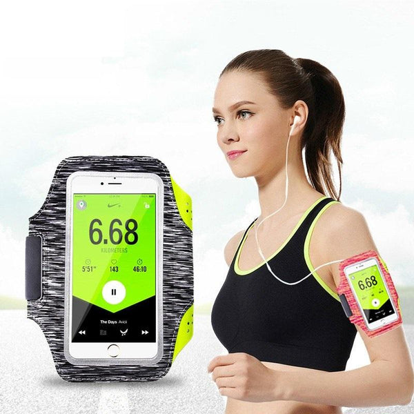 New Slim Water-Resistant Sport Arm Bag Outdoor Running Mobile Phone Bag Sleeve for iPhone Android Windows