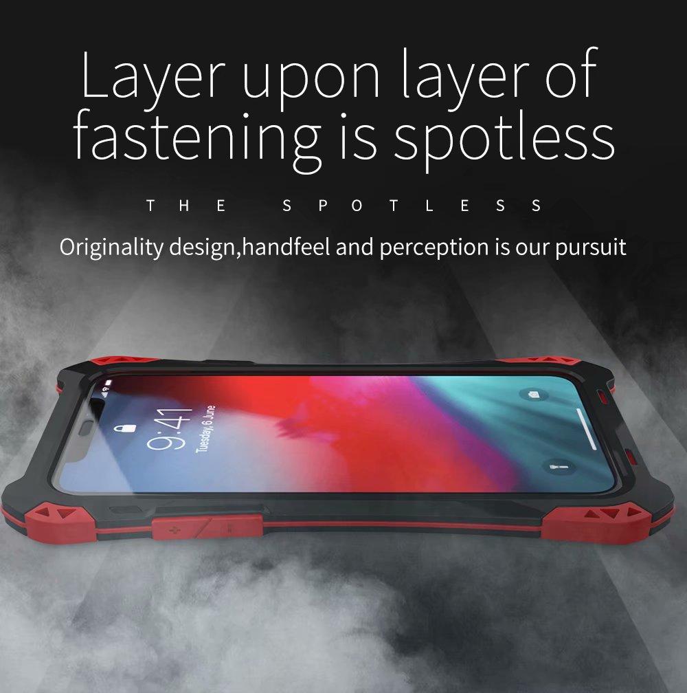 New Carbon Fiber Suited Outdoor Shockproof Alloy Case Cover for iPhone