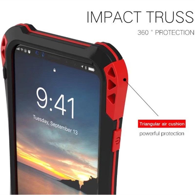 New Carbon Fiber Suited Outdoor Shockproof Alloy Case Cover for iPhone