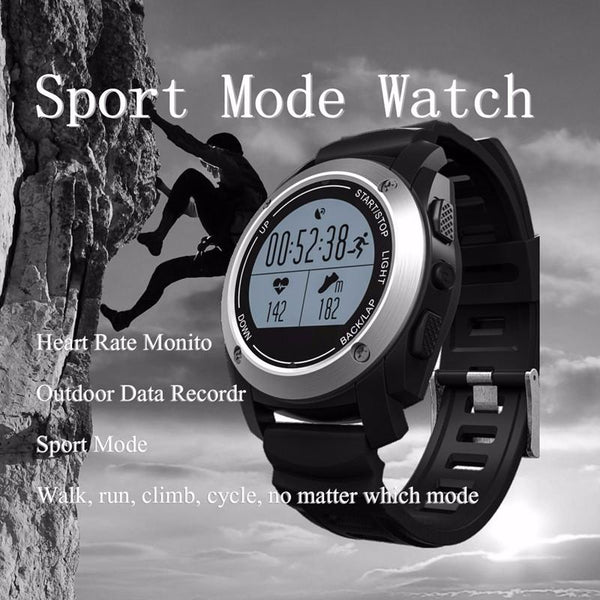 New Intelligent Heart Rate Monitor Smart Watch With GPS Tracker Air Pressure Monitor Sports Watch Phone