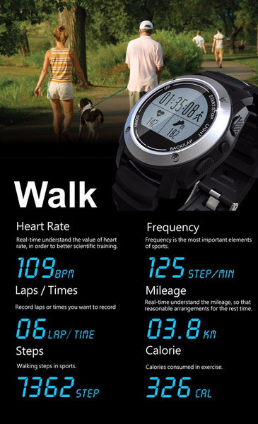 New Intelligent Heart Rate Monitor Smart Watch With GPS Tracker Air Pressure Monitor Sports Watch Phone