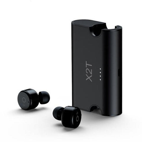 New True Wireless Earbuds Twins Bluetooth 4.2 Earphone Stereo with Magnetic Charger Box Case for Mobile Phones.