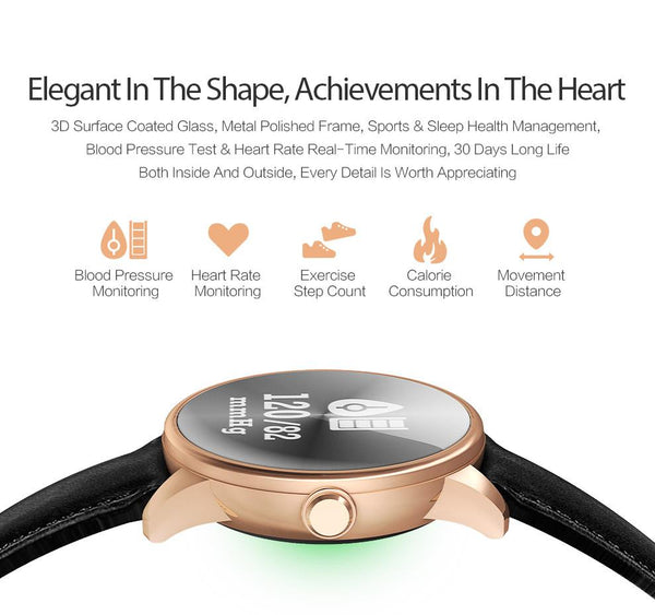 New Health Band Bluetooth Wristband with Blood Pressure Heart Rate Fitness Monitor Smart Watch Bracelet