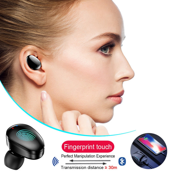New TWS Bluetooth 5.0 Wireless 6D Stereo HiFi Wireless Earbuds Gaming Headset With Microphone 2200mAh Charge Box