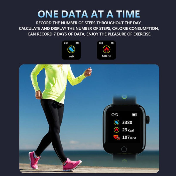 New Heart Rate Blood Pressure Monitor Multi-Sport IP67 Waterproof Smart Watch For Android IOS