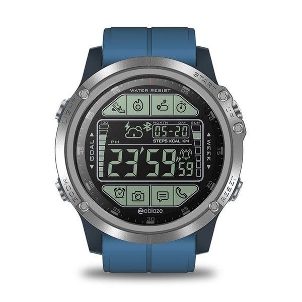 New Water Resistant Rugged Outdoor Smartwatch Real-time Weather Calorie Fitness Tracker