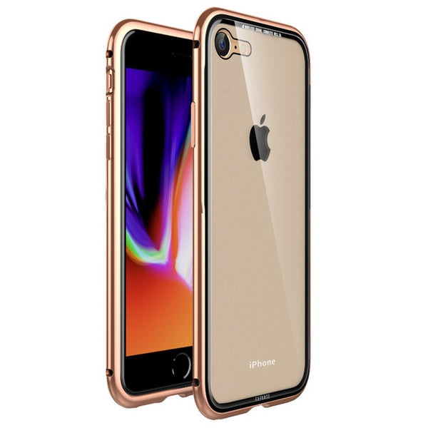 New Metal Bumper Clear Hard TPU Back Luxury Aluminum Frame Phone Cover Case for iPhone X XR XS Max