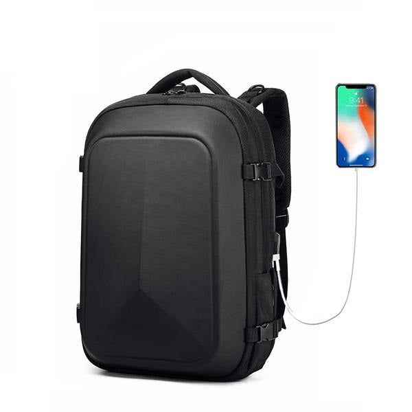 New Men's Business Multifunctional USB Charging Laptop Backpack Water-Repellent Travel School Bag