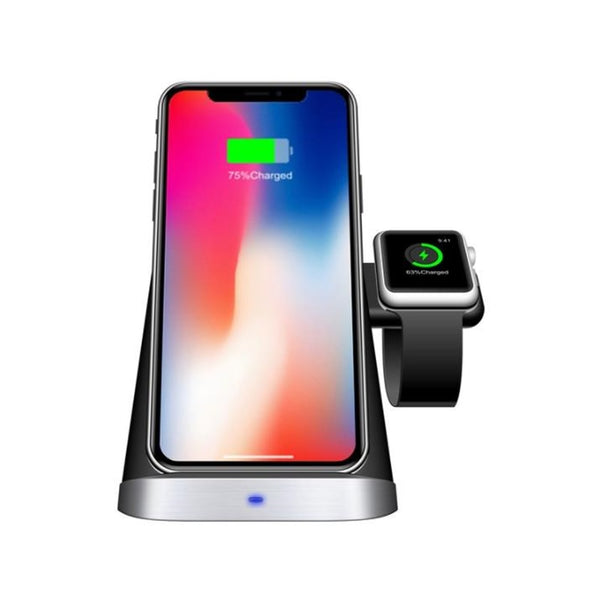 New Qi Wireless Compact Station Charger Phone Stand For Apple iPhone Watch Airpods