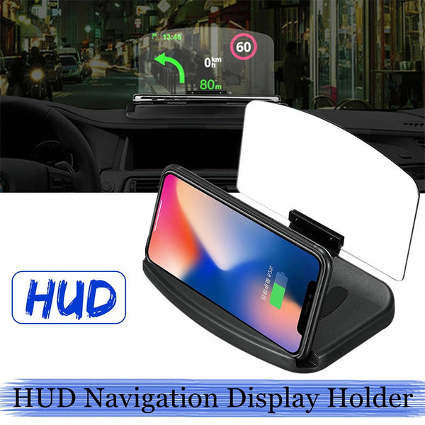 New Universal Wireless Car GPS HUD Head Up Navigation Display Phone Holder For iPhone Samsung Smartphones
